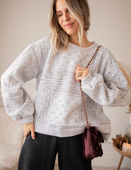 Baggy Bandana Soft Grey - Sweater