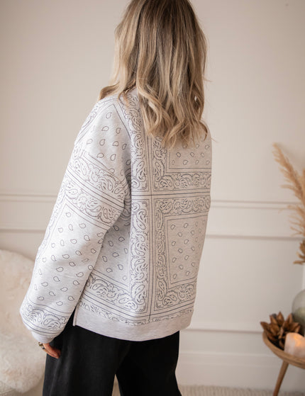 Baggy Bandana Soft Grey - Sweater