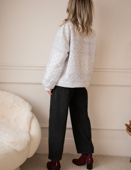 Baggy Bandana Soft Grey - Sweater