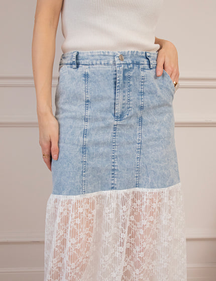 Daisy Denim Layers Blue - Skirt