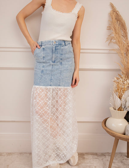 Daisy Denim Layers Blue - Skirt