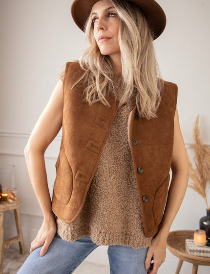 Suave Reversible Brown - Jacket/vest