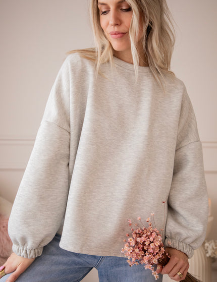 Lily Self Love Soft Grey/Baby Pink - Sweater