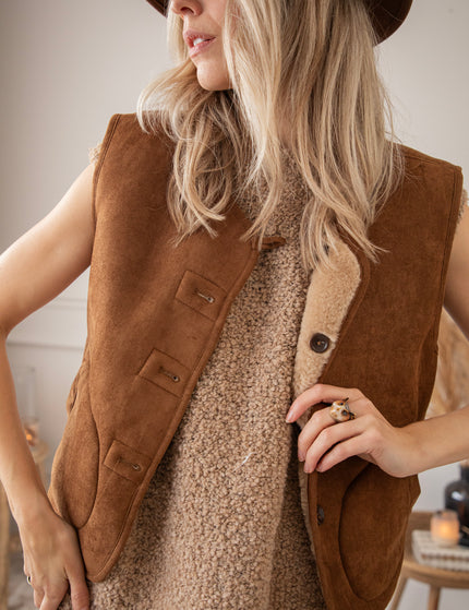 Suave Reversible Brown - Jacket/vest