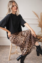 Silkylicious Leo/Brown - Maxi Rok