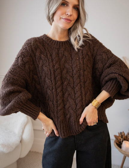 Cable Ease Choco - Sweater