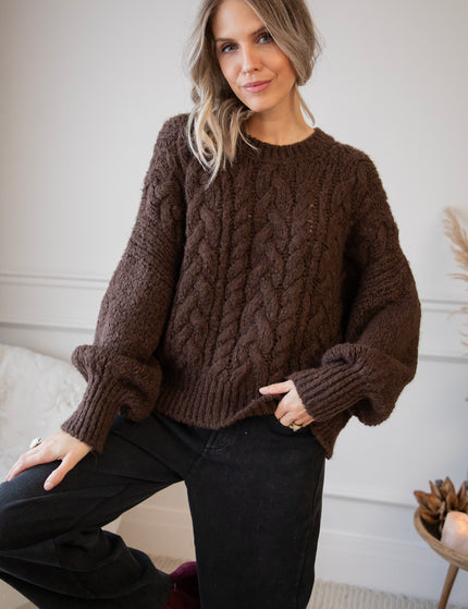 Cable Ease Choco - Sweater