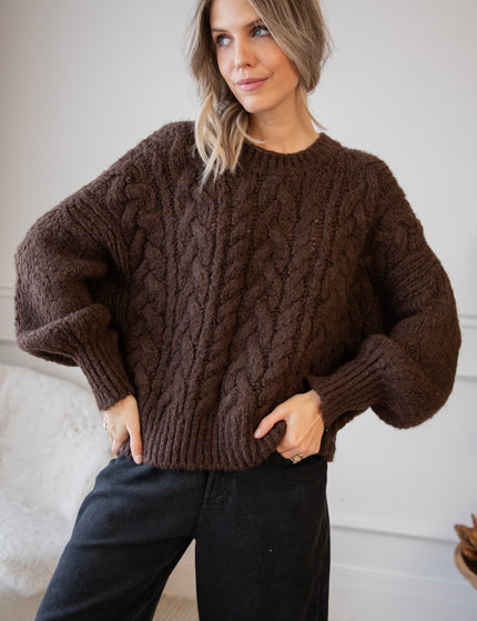 Cable Ease Choco - Sweater