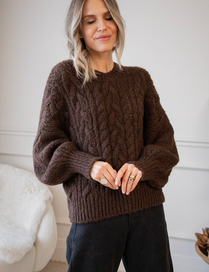 Cable Ease Choco - Sweater