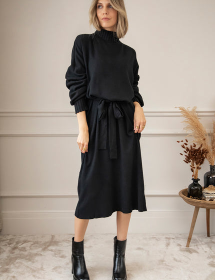 Layla Long Black - Sweater Dress