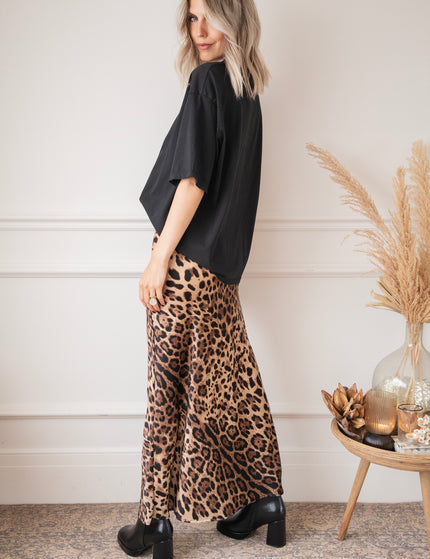 Silkylicious Leo/Brown - Maxi Skirt