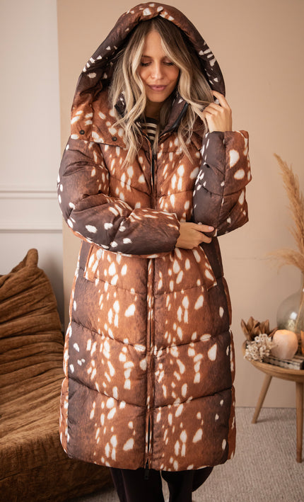 Jacke - Dear Deer Puffer - Rostbraun