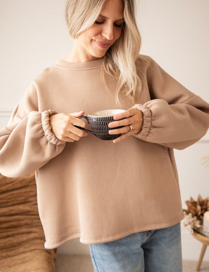 Lily Coffee Taupe/Cream - Sweater