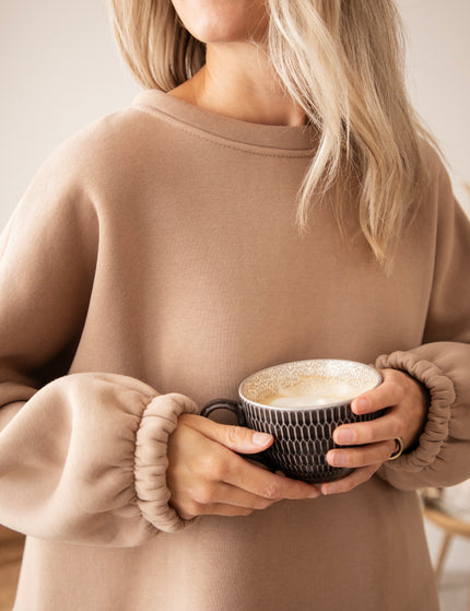 Lily Coffee Taupe/Cream - Sweater