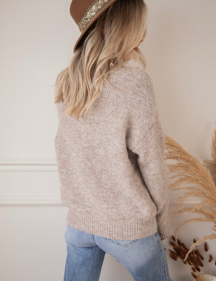 Lora Lou Taupe - Sweater