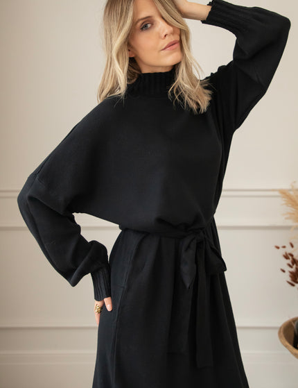 Layla Long Black - Sweater Dress