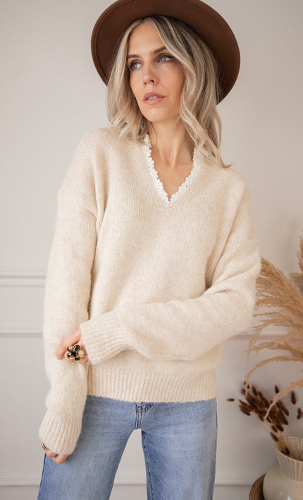 Pullover - Lora Lou - Beige