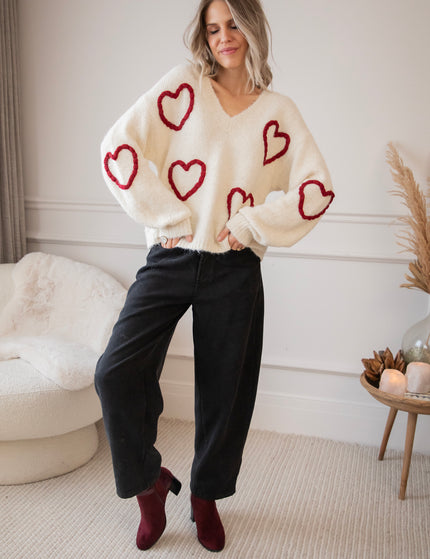 Pullover - Braided With Love - Beige