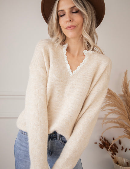 Lora Lou Beige - Sweater