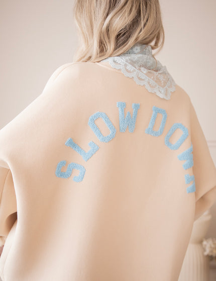 Lily Slow Down Beige/Baby Blue - Sweater