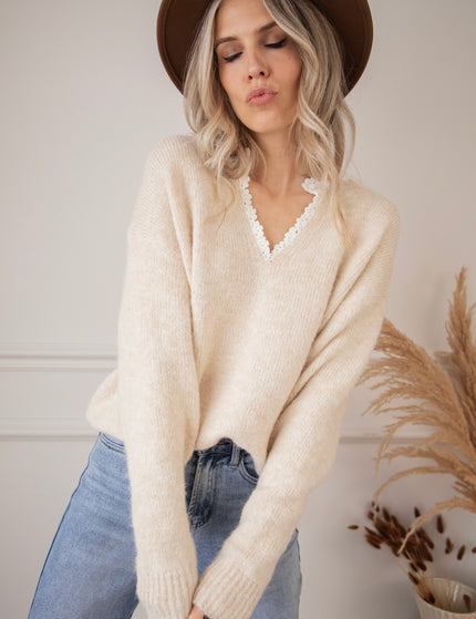 Lora Lou Beige - Sweater