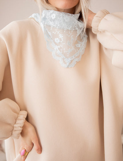 Lily Slow Down Beige/Baby Blue - Sweater