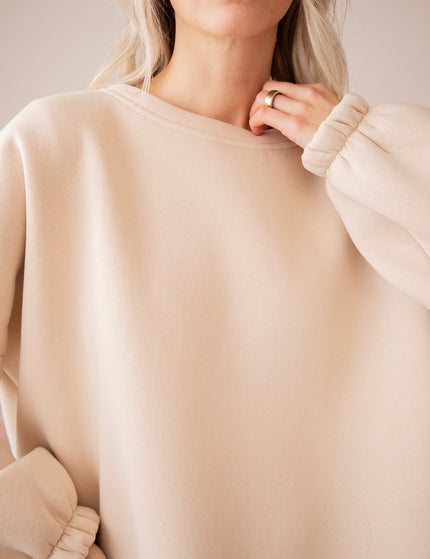Lily Slow Down Beige/Baby Blue - Sweater