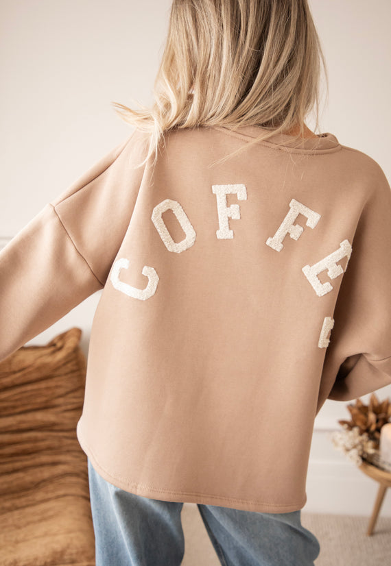 Lily Coffee Taupe/Cream - Sweater