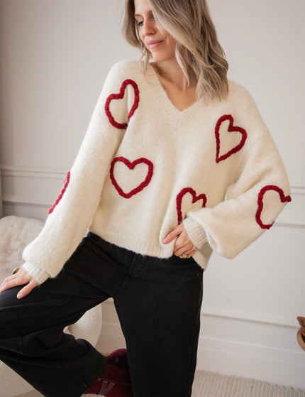 Pullover - Braided With Love - Beige
