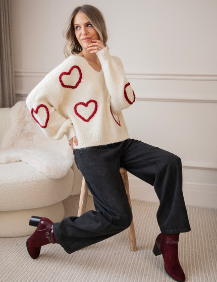 Pullover - Braided With Love - Beige