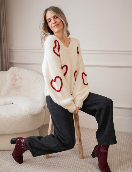 Pullover - Braided With Love - Beige