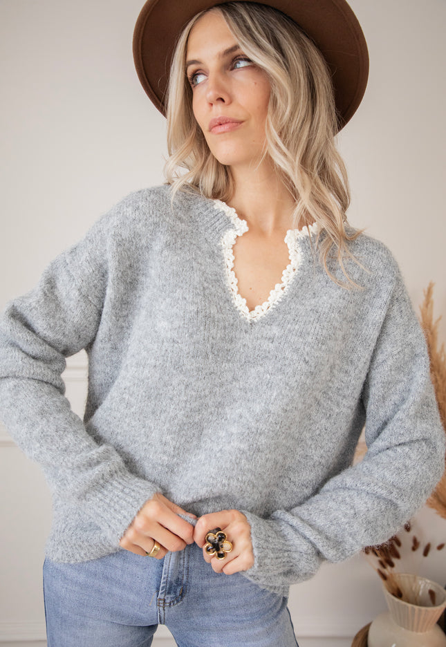 Pullover - Lora Lou - Grau