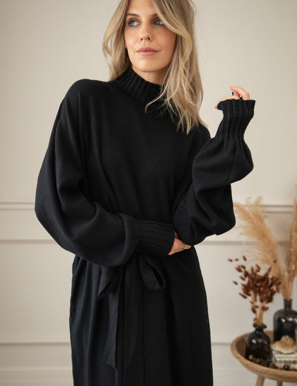 Layla Long Black - Sweater Dress