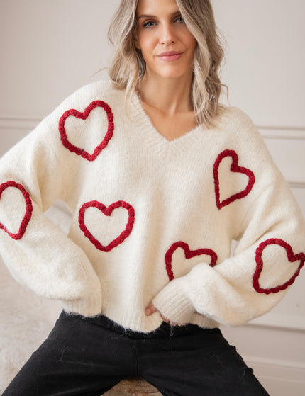Pullover - Braided With Love - Beige