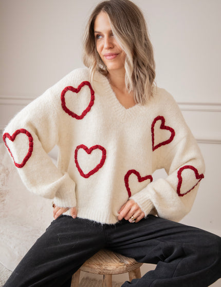 Pullover - Braided With Love - Beige
