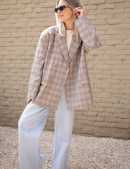 Charly Checked Brown - Blazer