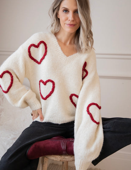 Pullover - Braided With Love - Beige