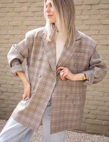 Charly Checked Brown - Blazer