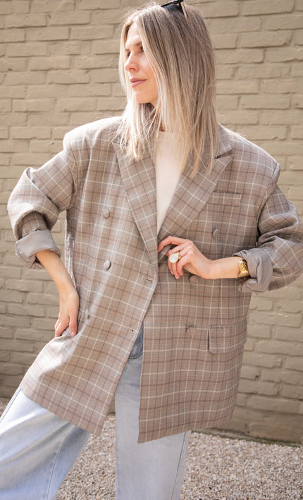 Charly Checked Brown - Blazer
