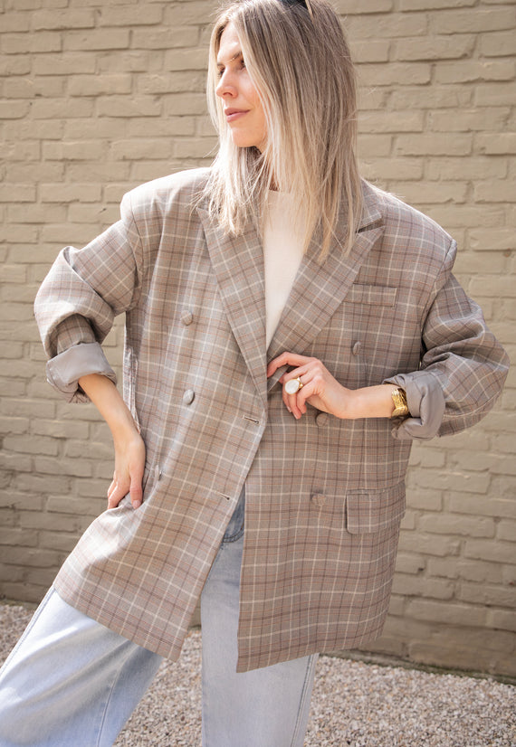 Charly Checked Brown - Blazer