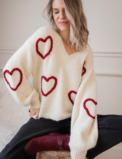 Pullover - Braided With Love - Beige