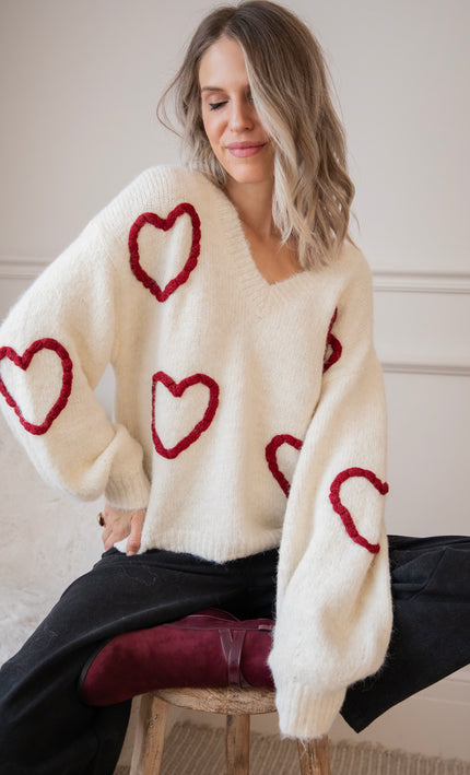 Pullover - Braided With Love - Beige