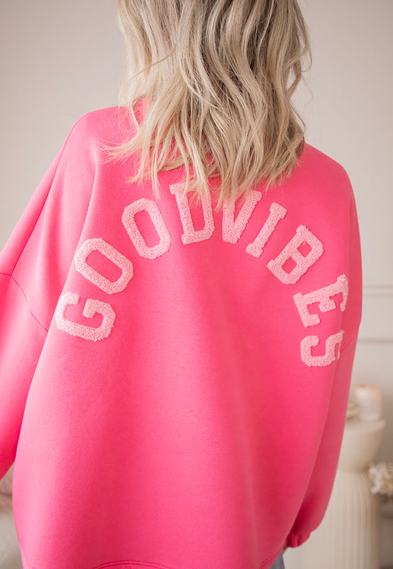 Lily Good Vibes Fuchsia/Soft Pink - Sweater
