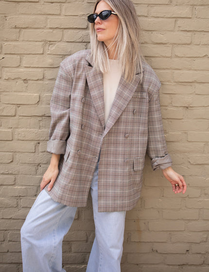 Charly Checked Brown - Blazer