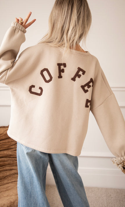 Lily Coffee Beige/Brown - Sweater