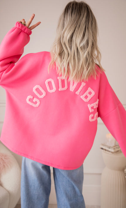 Lily Good Vibes Fuchsia/Soft Pink - Sweater