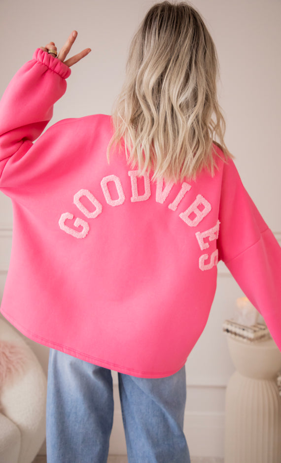 Lily Good Vibes Fuchsia/Soft Pink - Sweater