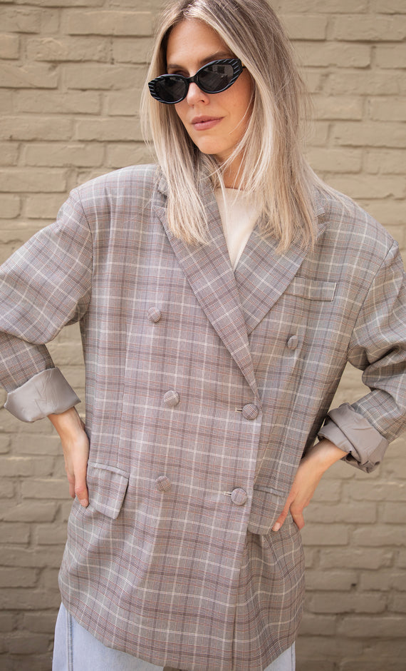 Charly Checked Brown - Blazer