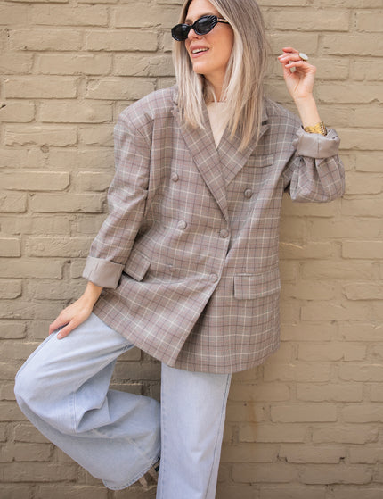 Charly Checked Brown - Blazer