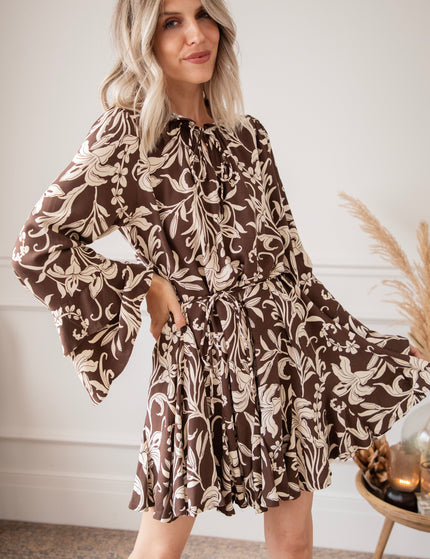 Harvest Bloom Brown - Dress